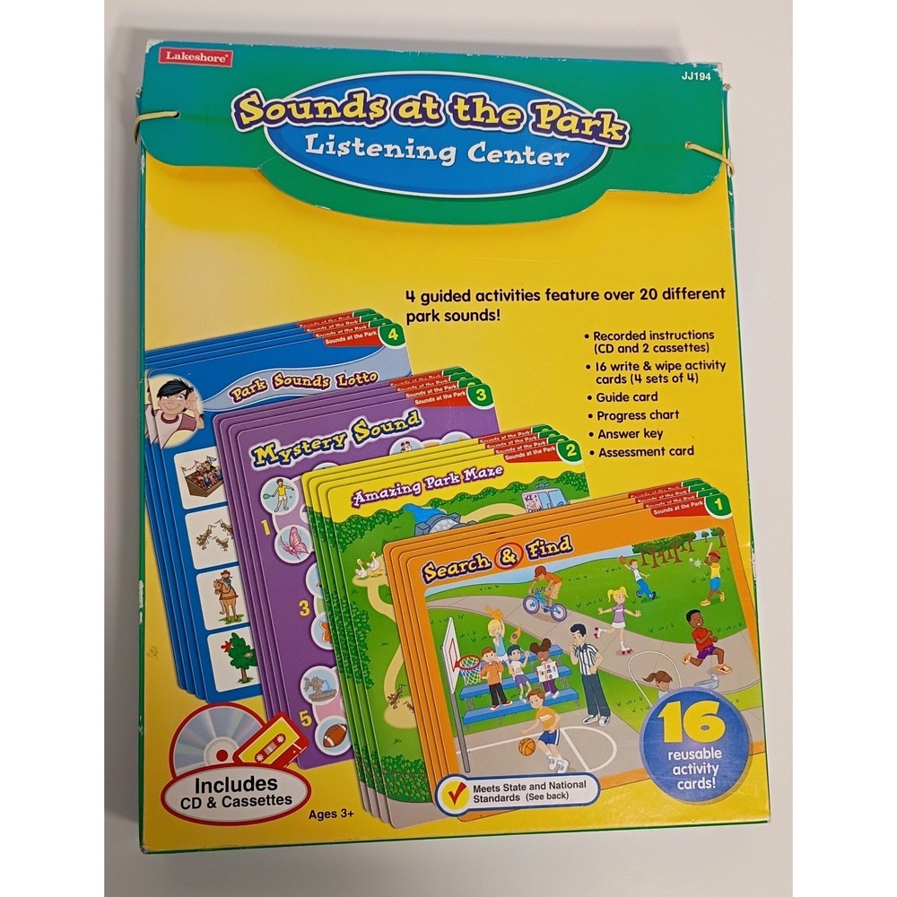 Lakeshore Sounds at the Park Listening Center Reading Sealed Cards, CD Cassettes
